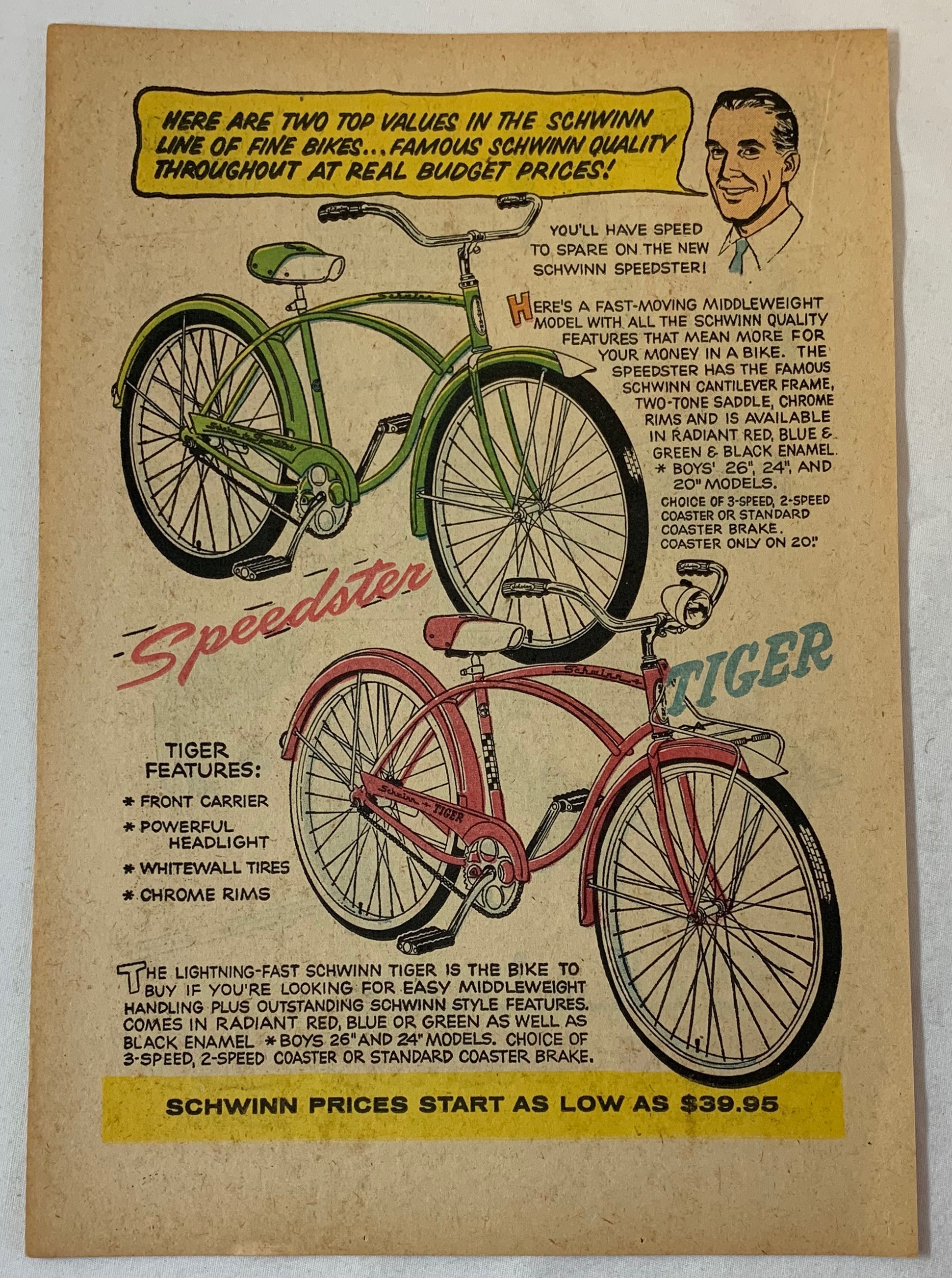 schwinn bicycle values