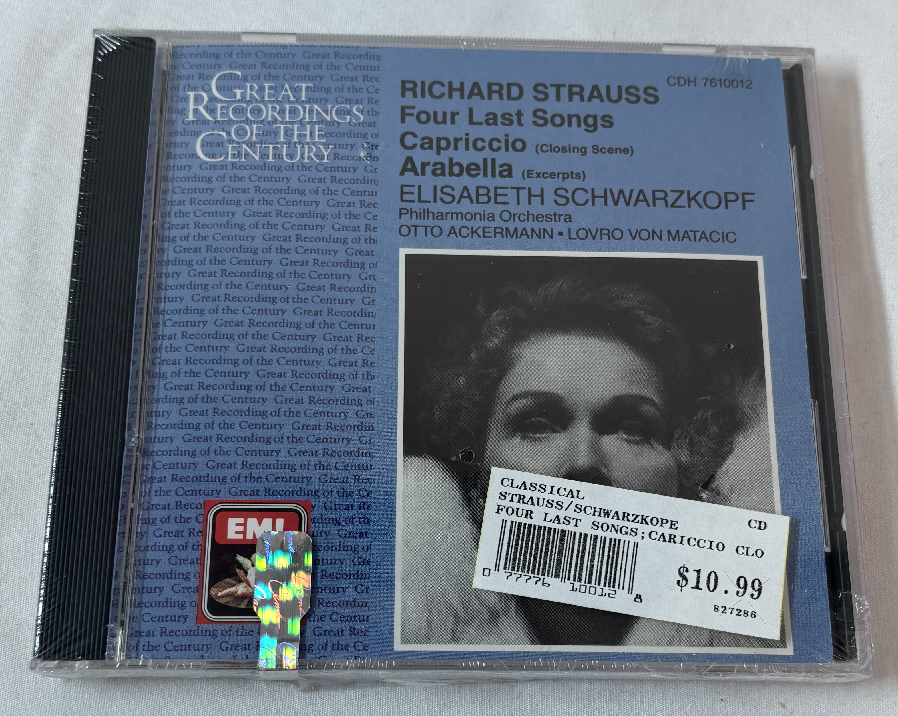 CD~ ELISABETH SCHWARZKOPF Strauss ~ Four Last Songs