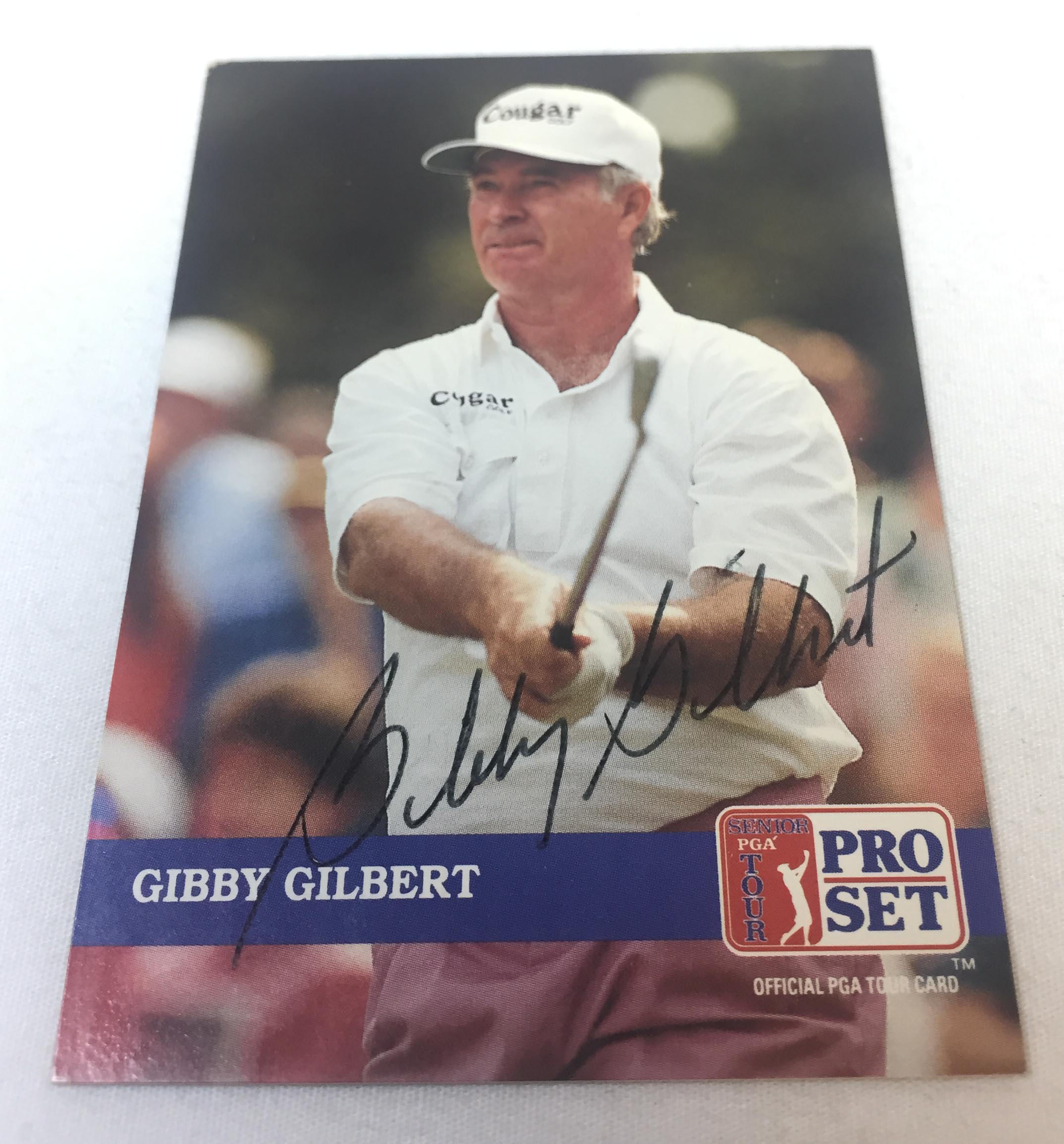 hand signed autographed PGA card ~ GIBBY GILBERT | eBay