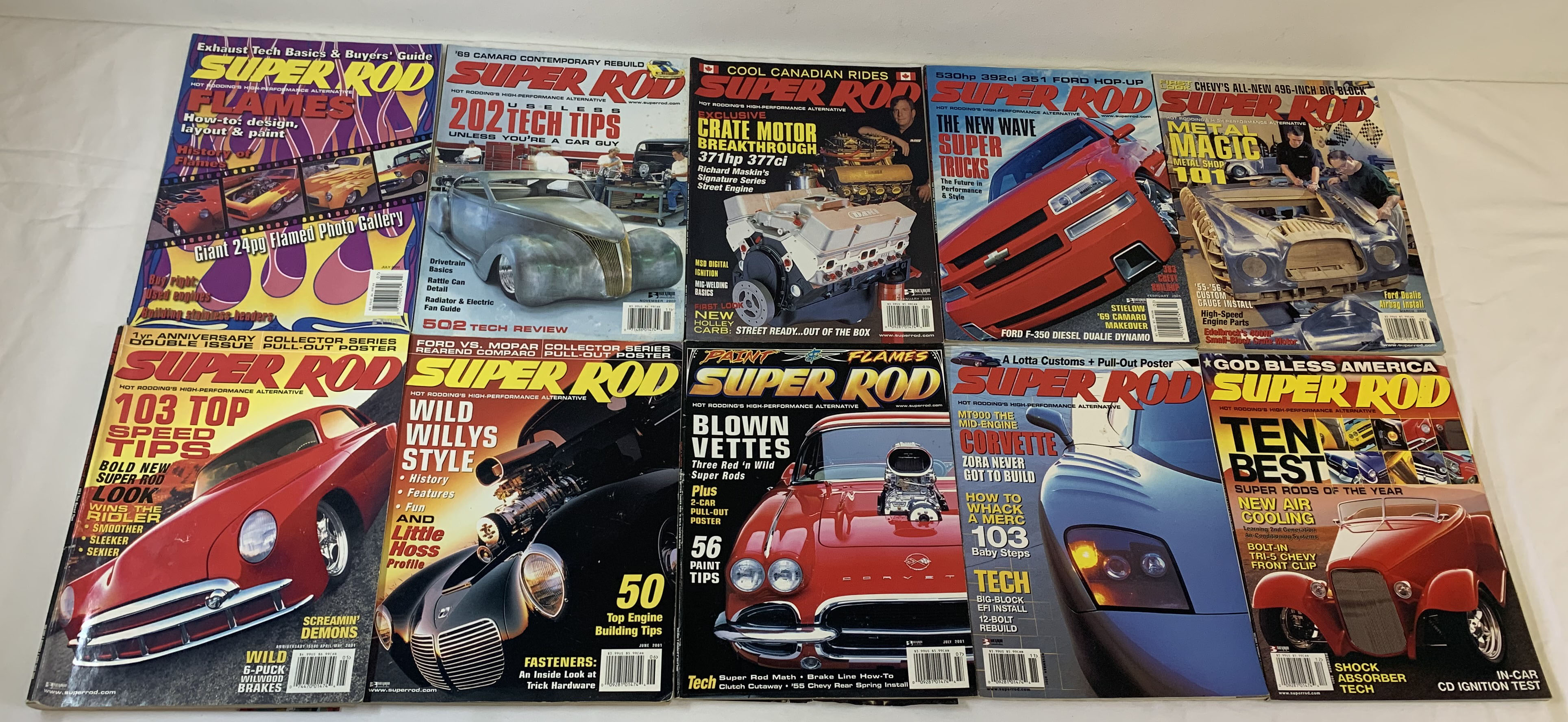 lot of 10 hot rod magazinesSUPER ROD 20002001 eBay