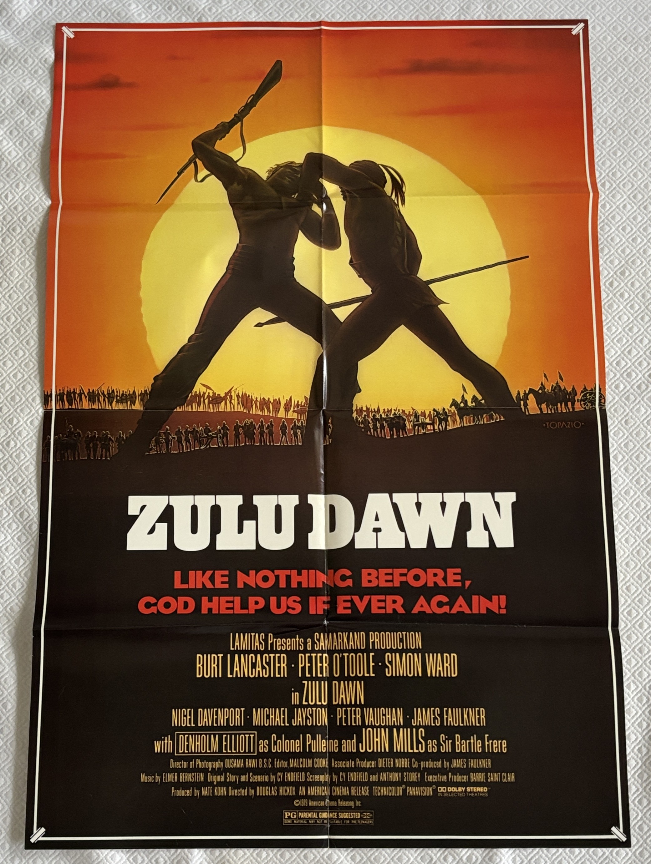 1979 one sheet movie poster ~ ZULU DAWN ~ 25x38 | eBay